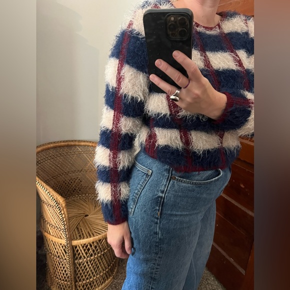 Etam Weekend French Sweater fuzzy -8 - Picture 3 of 5